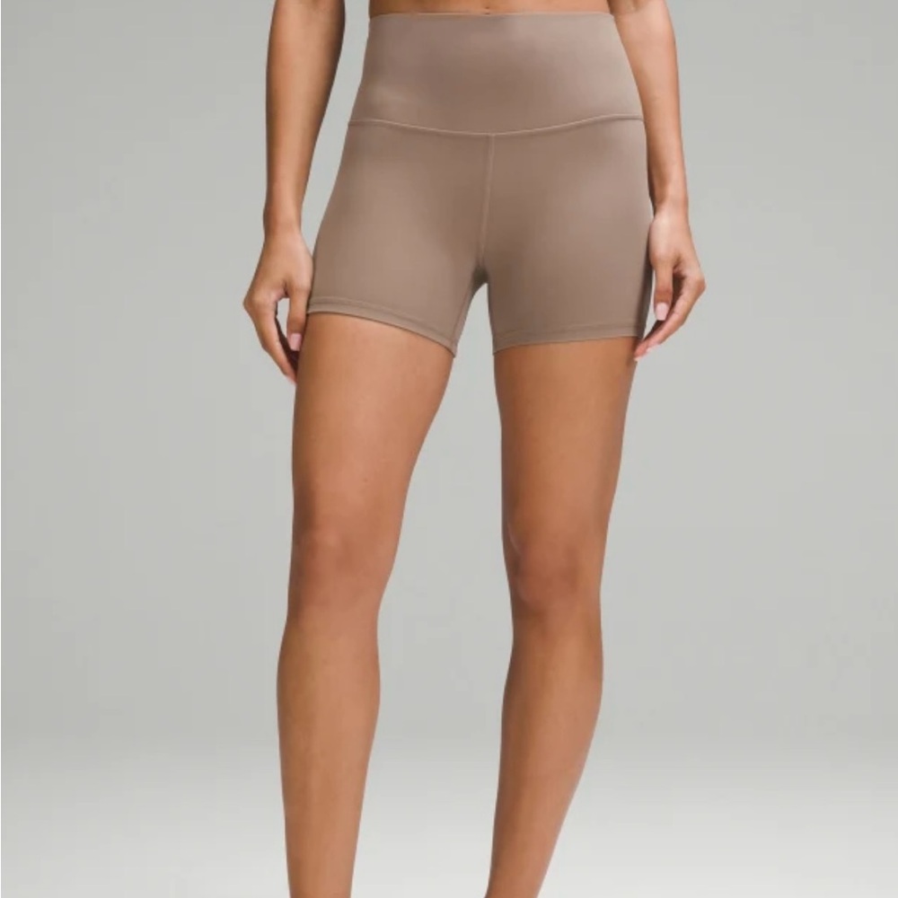 Women's Tan High-Waisted Shorts